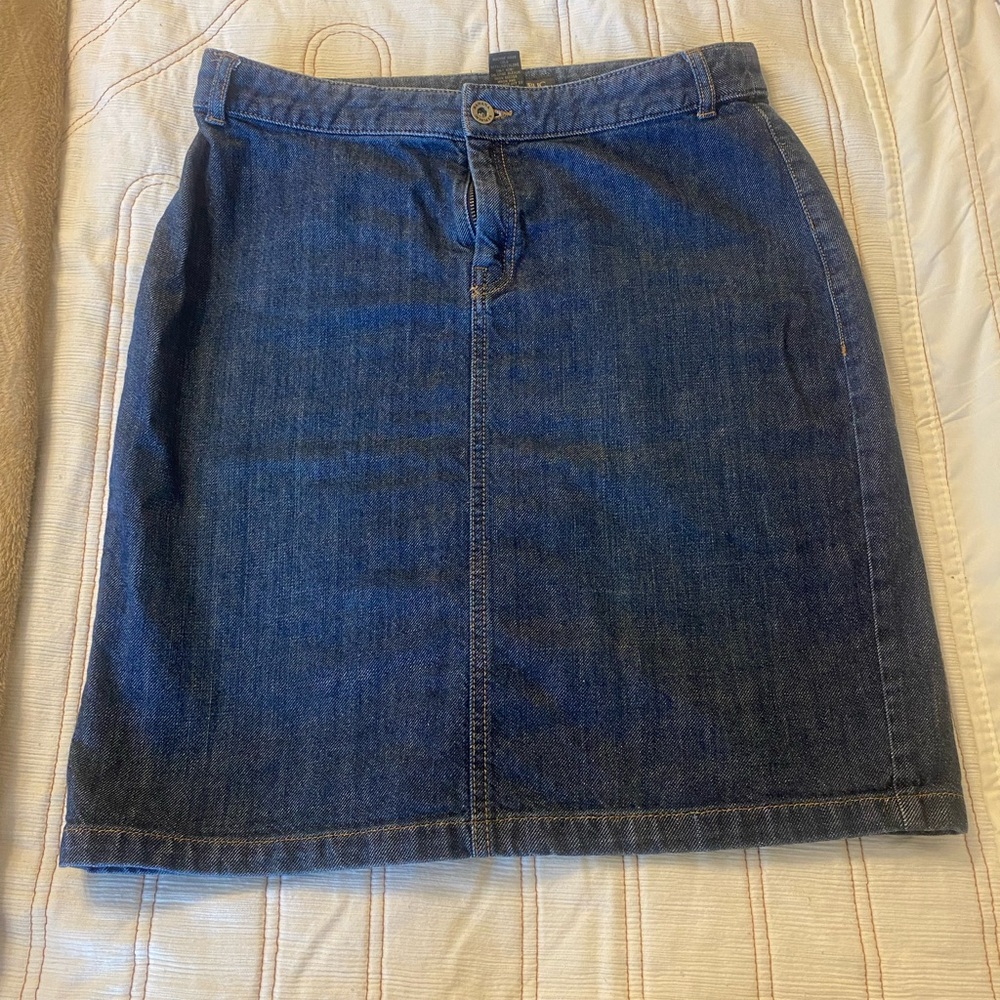 H&M Indigo A-Line Denim Skirt